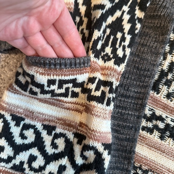 Lucky Brand Multicolor Patterned Cardigan Sweater Size Small - Picture 3 of 7